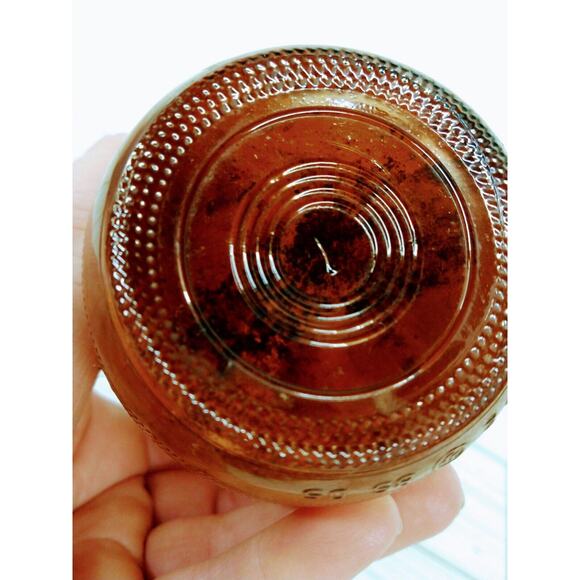 Vintage Brown Barrel Bottle 5.5" Steinie‎ Embossed Symbol Rustic Barn Find - Picture 4 of 11